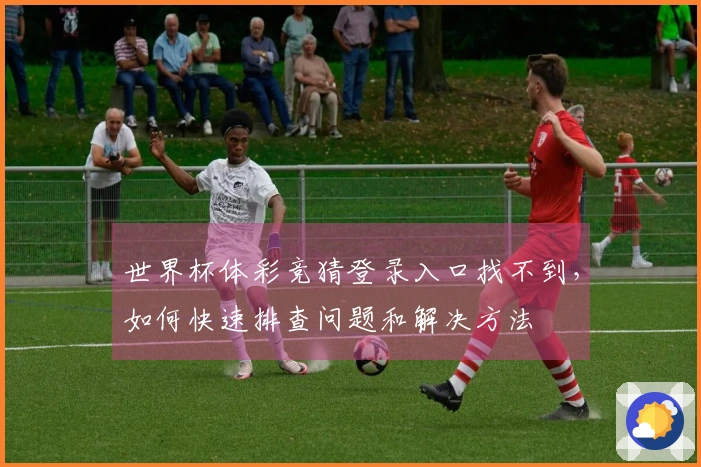 世界杯体彩竞猜登录入口找不到，如何快速排查问题和解决方法